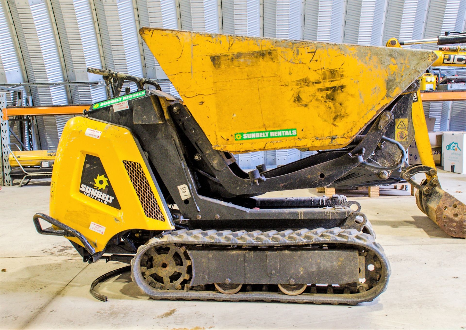 JCB HDT5 walk behind hi tip rubber tracked dumper Year: 2016 S/N: 1593469 A726259 ** Sold as a non - Image 7 of 13