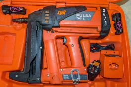 Spit Pulsa 700E cordless nailgun c/w charger, 2 - batteries & carry case