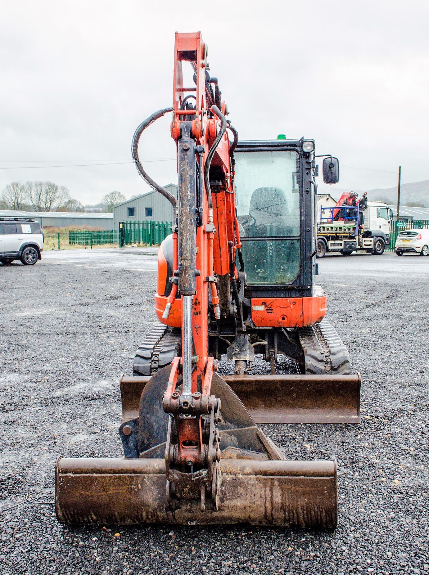 Kubota U48-4 4.8 tonne rubber tracked excavator Year: 2012 S/N: 51320 Recorded Hours: 4565 blade, - Bild 5 aus 22