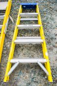 5 tread glass fibre framed step ladder