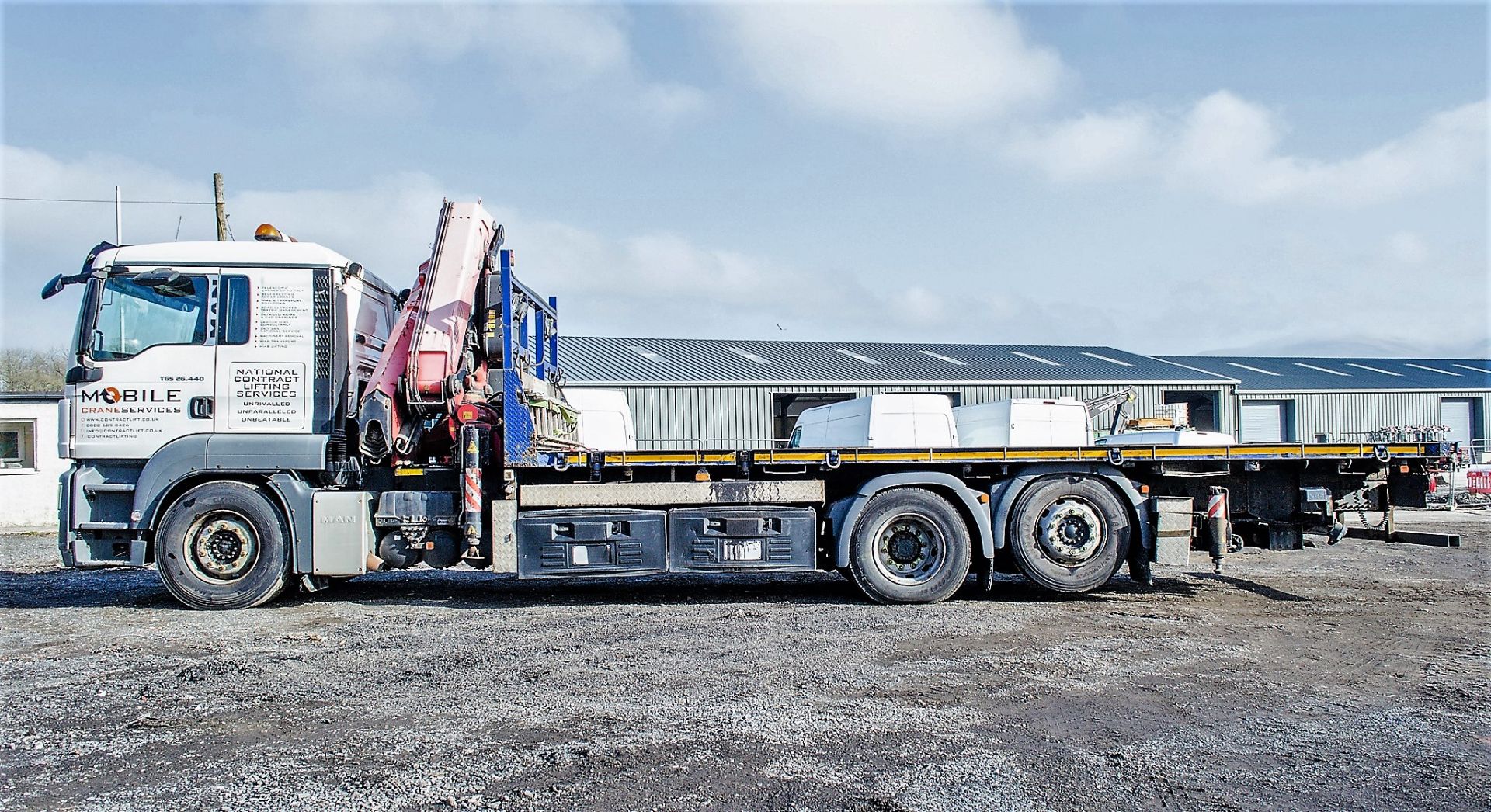 MAN TGS 26.440 26 tonne 6 wheel flat bed crane lorry Registration Number: NX11 UGR Date of - Image 7 of 24