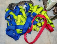 2 - fall arrest harnesses & 2 - lanyards c/w carry bag