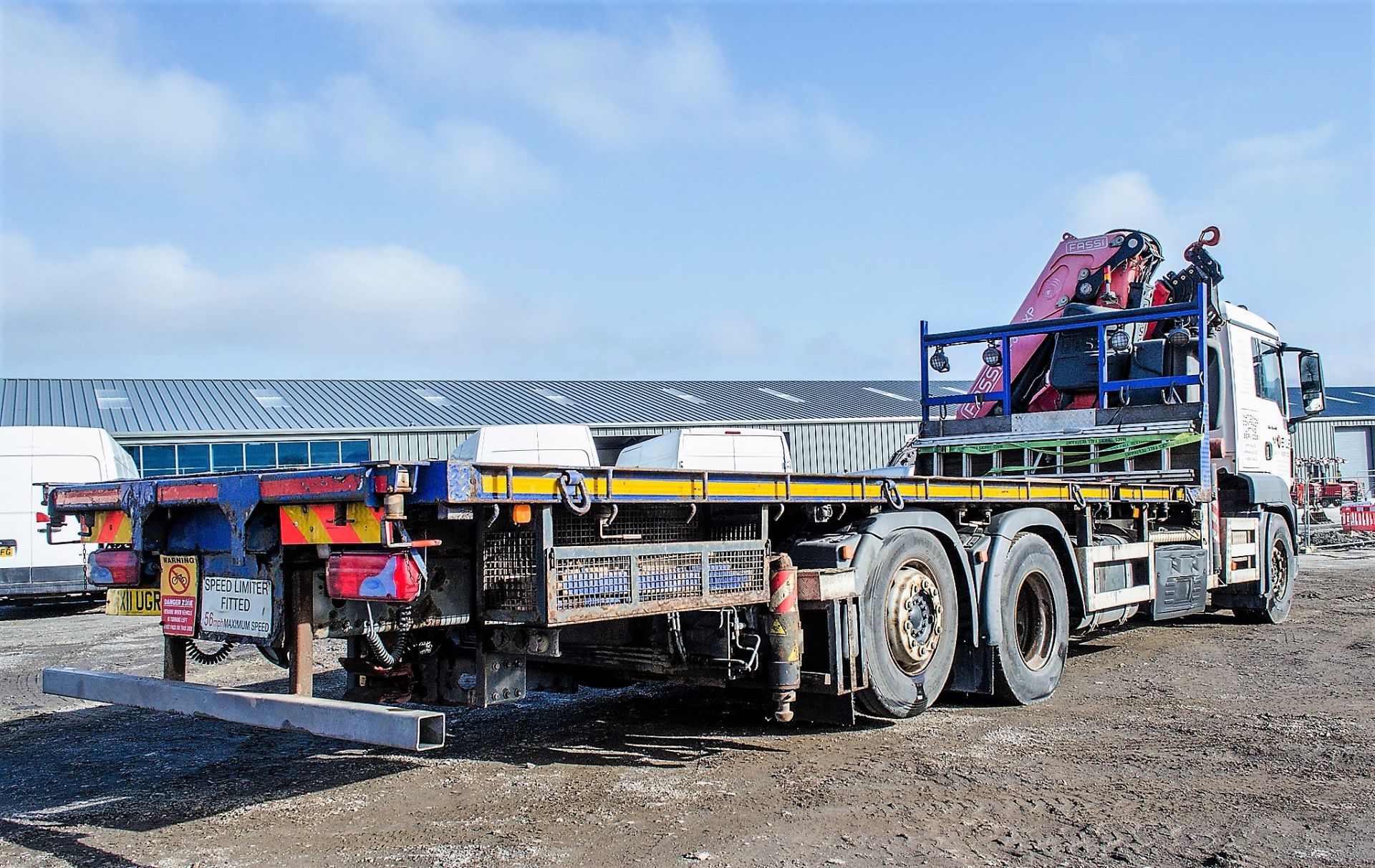 MAN TGS 26.440 26 tonne 6 wheel flat bed crane lorry Registration Number: NX11 UGR Date of - Image 4 of 24