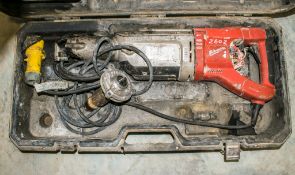 Milwaukee 110v breaker c/w carry case ** In disrepair **