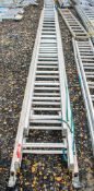 3 stage extending aluminium ladder