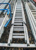 3 stage extending aluminium ladder 1404-0925