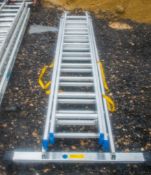 Zarges 3 stage extending aluminium ladder A937291