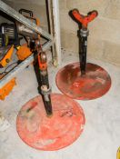 2 - pipe roller stands