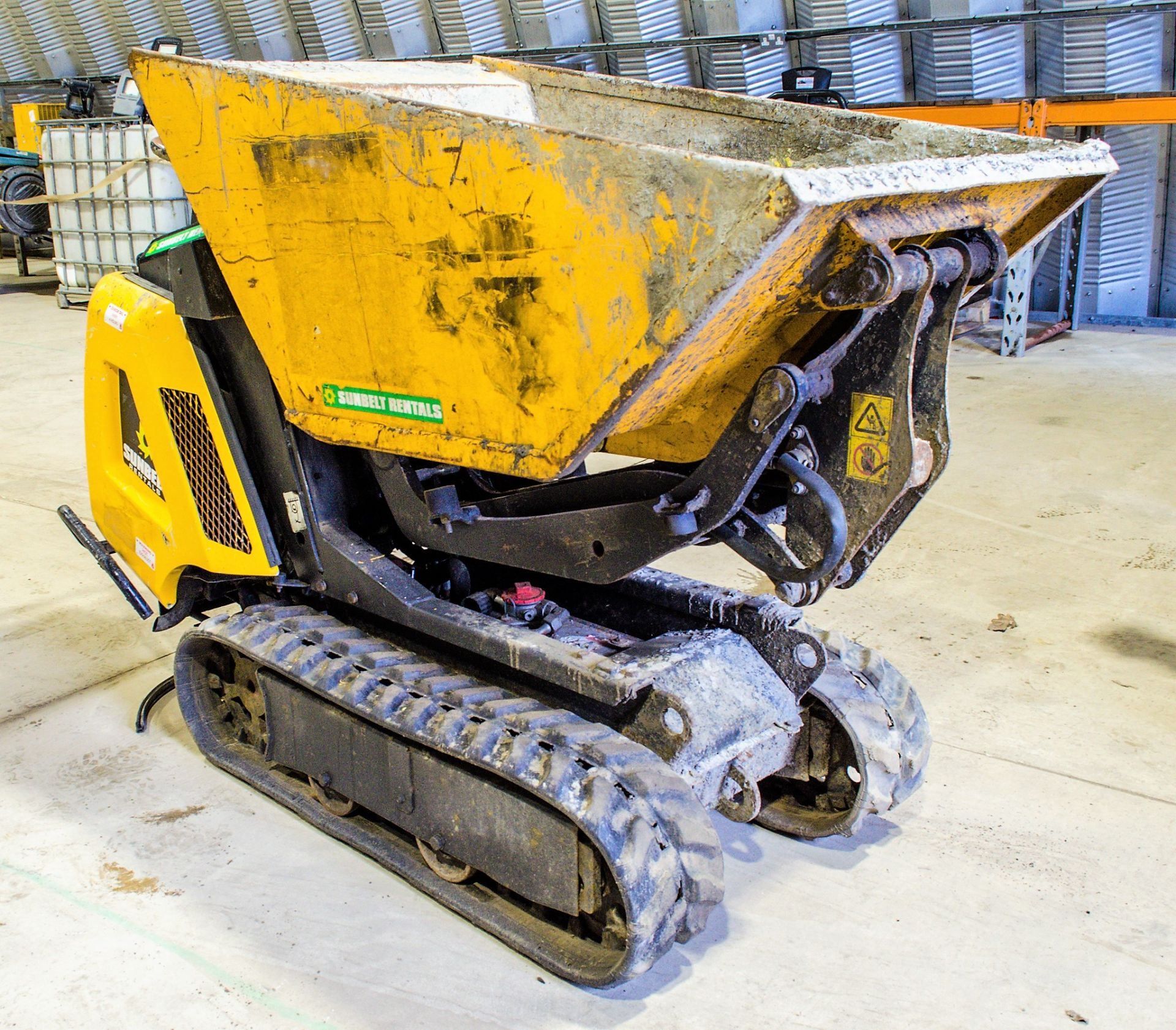 JCB HDT5 walk behind hi tip rubber tracked dumper Year: 2016 S/N: 1593469 A726259 ** Sold as a non - Image 2 of 13
