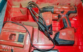 Hilti SF151-A cordless power drill c/w charger, 2 - batteries & carry case