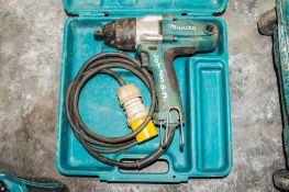 Makita TW0250 110v 1/2 inch drive impact wrench c/w carry case