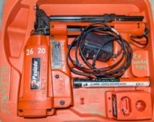 Paslode Impulse cordless nail gun c/w charger, battery & carry case