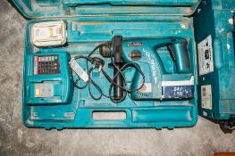 Makita BHR200 24v cordless SDS rotary hammer drill c/w charger, 2 batteries & carry case
