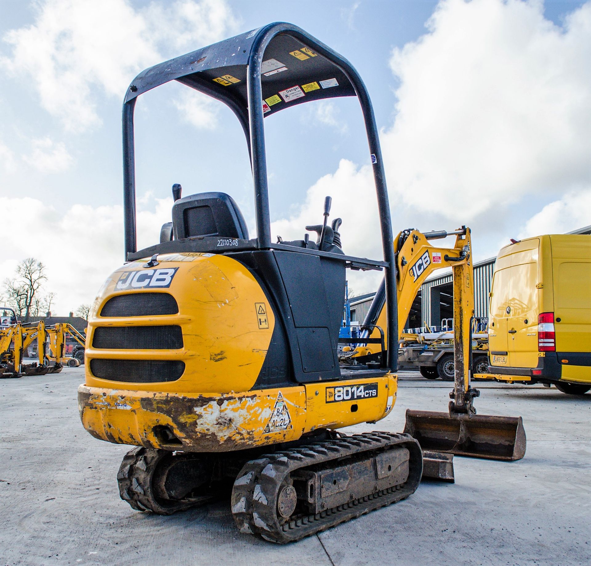 JCB 801.4 1.5 CTS tonne rubber tracked mini excavator Year: 2014 S/N: 2078489 Recorded Hours: 1224 - Image 3 of 20