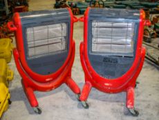 2 - Elite 240v infra red heaters