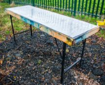 Collapsible timber table