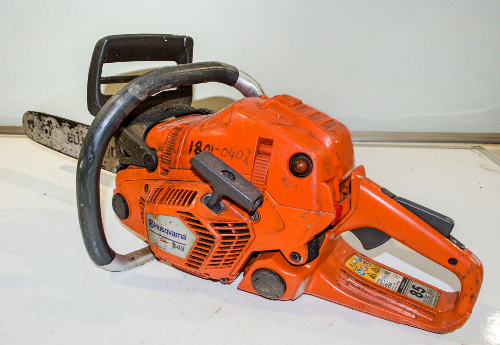 Husqvarna 545 petrol driven chainsaw 1801-0402 ** Blade missing **