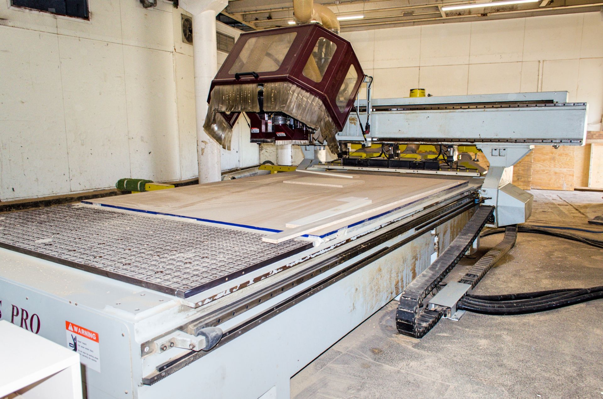 Anderson Stratos Pro XL CNC router Year: 2007 S/N: 96056 Bed size: 7 ft x 12 ft ** Viewing by - Image 2 of 20
