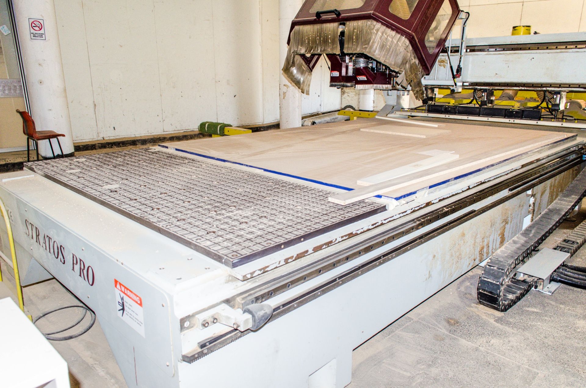 Anderson Stratos Pro XL CNC router Year: 2007 S/N: 96056 Bed size: 7 ft x 12 ft ** Viewing by - Image 6 of 20