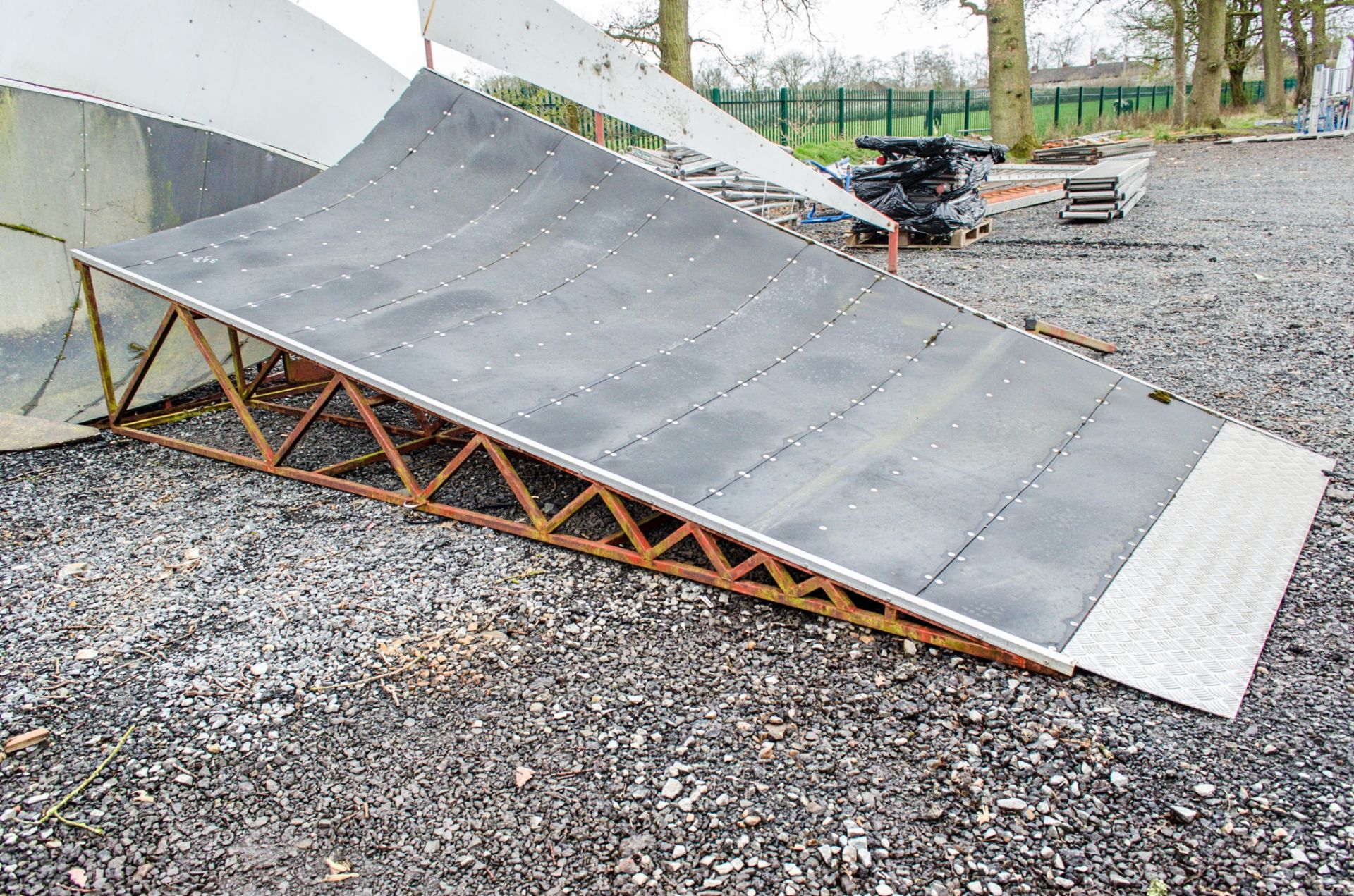 BMX/Skateboard ramp Comprising of: 3 sections Overall size approximately 20 ft deep x 16 ft wide - Image 4 of 6
