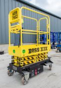 Boss X3X battery electric push around access platform Year: 2019 S/N: 30192 A1097452