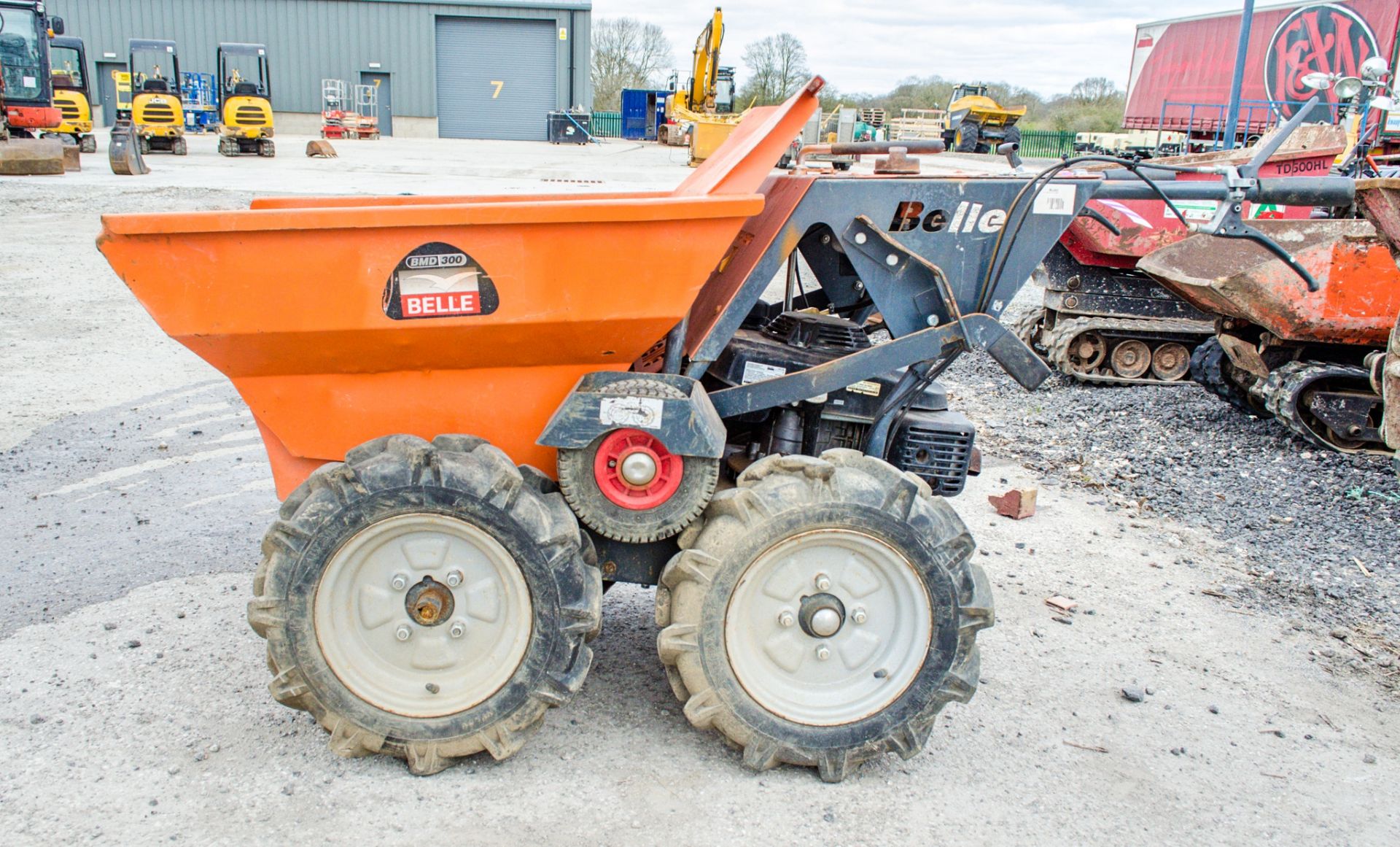 Belle BMD 300 petrol driven walk behind wheeled dumper A713125 - Image 7 of 12