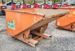 Invicta steel fork lift tipping skip A957988