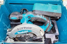 Makita cordless circular saw c/w charger & carry case A758400 ** No battery **