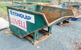 Conquip autolock steel fork lift tipping skip