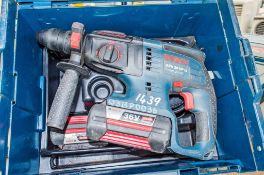 Bosch GBH 36VF-Li 36v cordless SDS rotary hammer drill c/w charger, 2 - batteries & carry case