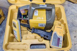 Topcon RL-200-25 rotating laser level c/w charger, 2 - receivers & carry case