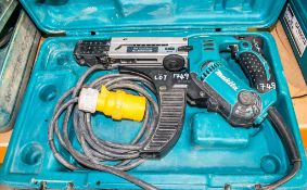 Makita 6843 110 volt screw gun c/w carry case