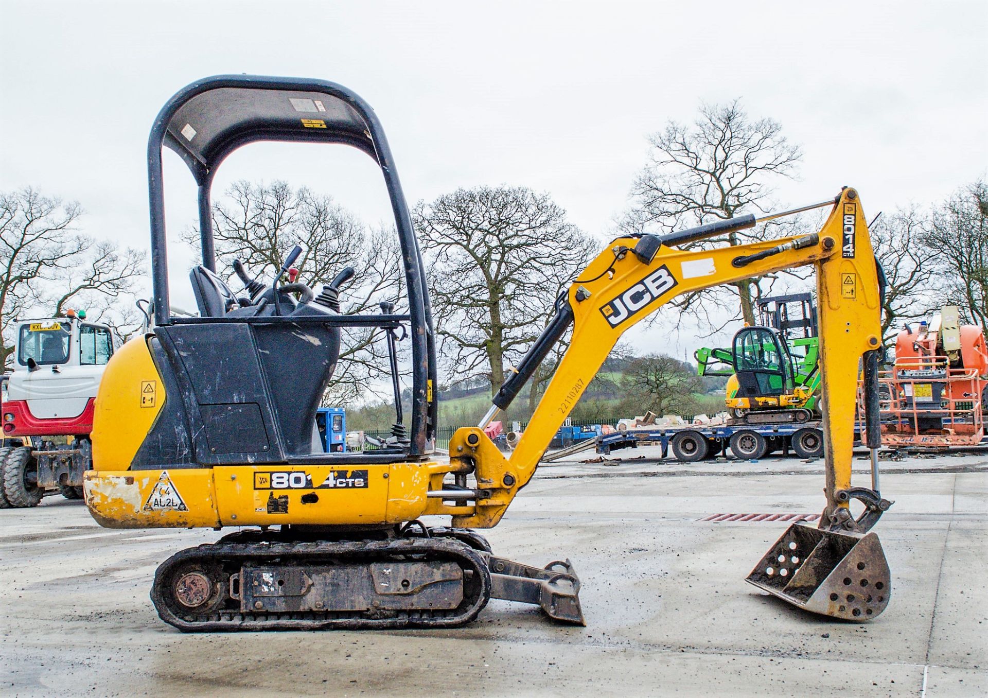 JCB 8014 CTS 1.5 tonne rubber tracked mini excavator Year of Manufacture: 2014 Model Year: 2015 S/N: - Image 8 of 18