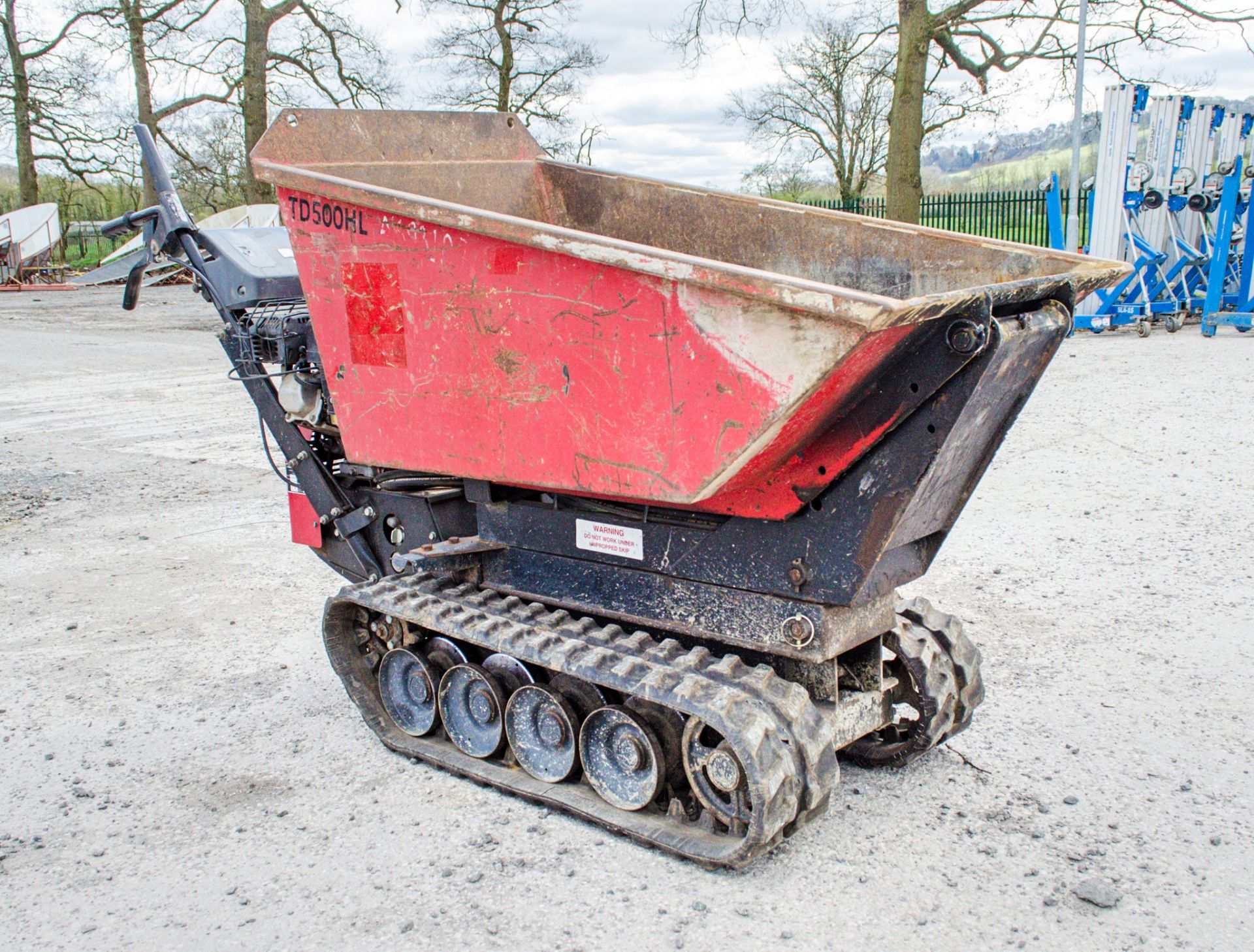 Taskman TD 500 HL petrol driven walk behind rubber tracked dumper  A693109 - Image 2 of 14