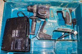 Makita BHR261 36v cordless SDS rotary hammer drill c/w charger & carry case ** No battery **