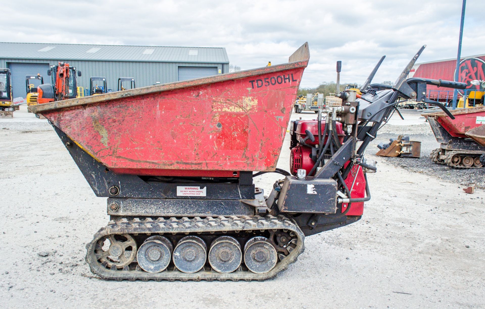 Taskman TD 500 HL petrol driven walk behind rubber tracked dumper  A693109 - Image 7 of 14