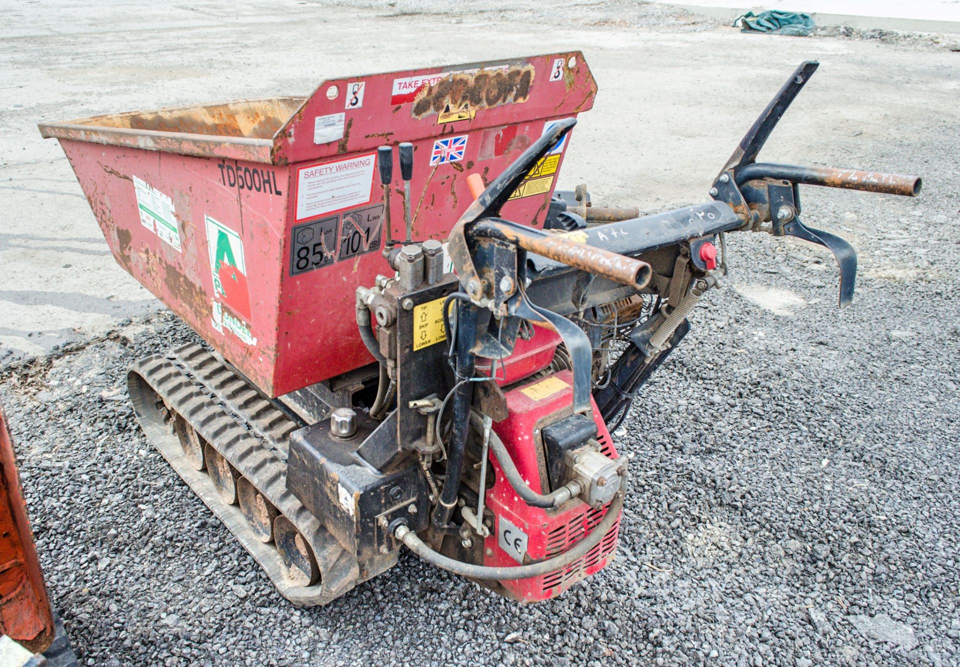 Taskman TD 500 HL petrol driven walk behind rubber tracked dumper A703034 - Image 4 of 10