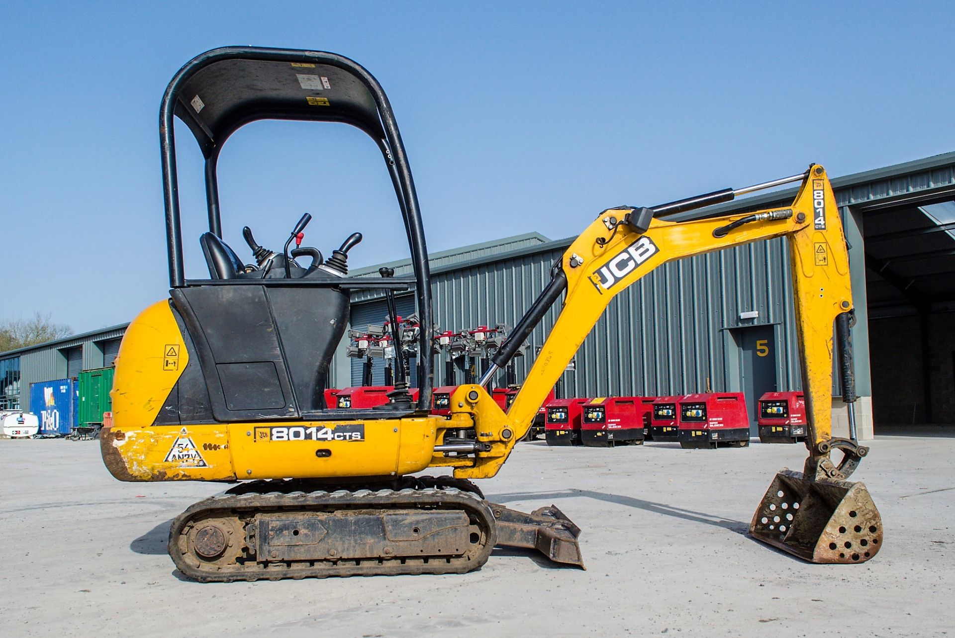 JCB 8014 CTS 1.5 tonne rubber tracked mini excavator Year: 2016 S/N: 2475227 Recorded Hours: 1133 - Image 8 of 18