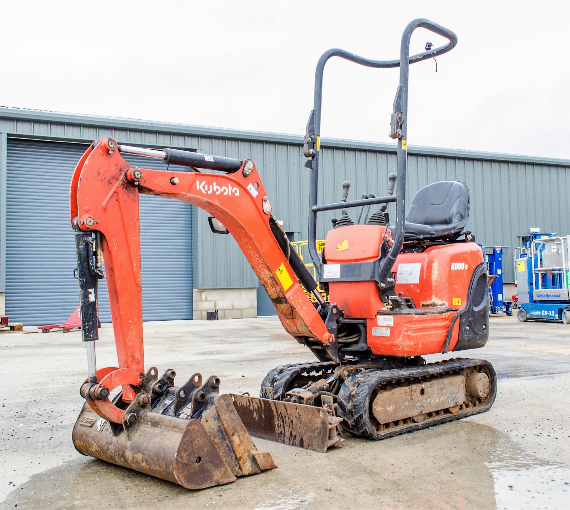 Kubota K008-3 0.8 tonne rubber tracked micro excavator Year: 2017 S/N: 29274 Recorded Hours: 1105