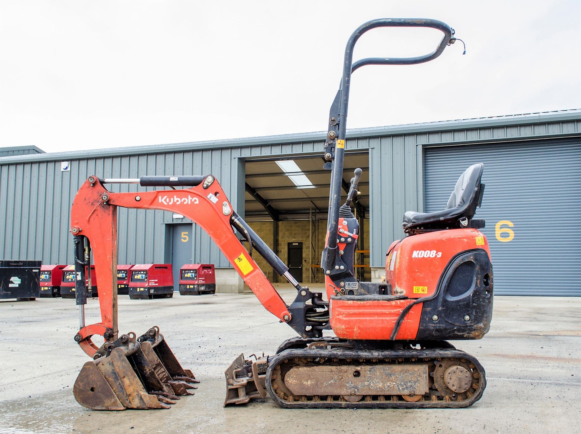 Kubota K008-3 0.8 tonne rubber tracked micro excavator Year: 2017 S/N: 29274 Recorded Hours: 1105 - Image 7 of 18