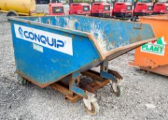 Conquip autolock steel fork lift tipping skip A955544