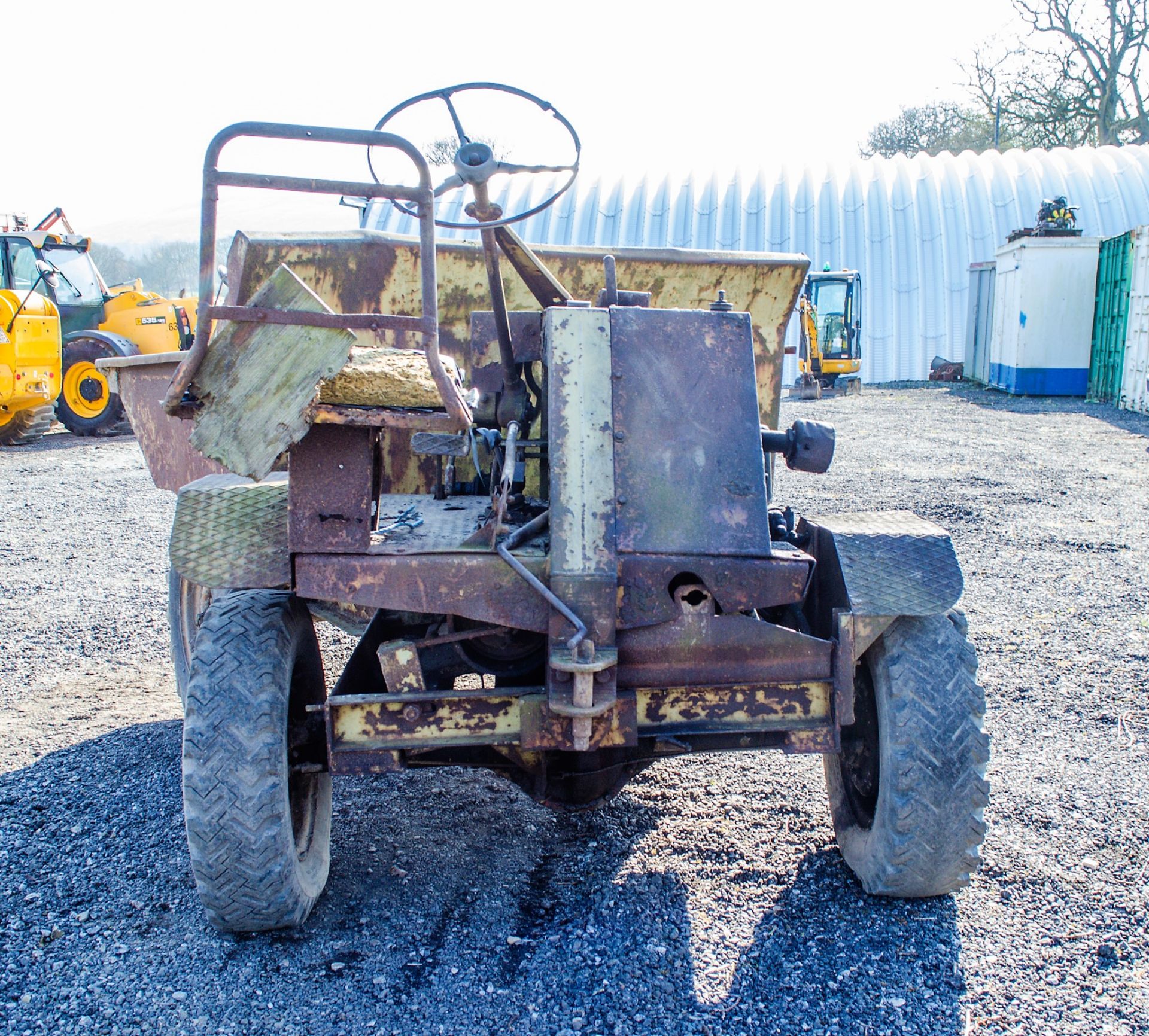 2 tonne diesel driven 4WD dumper Registration Number: GRX 702K ** Dumper starts, runs & drives but - Image 6 of 13