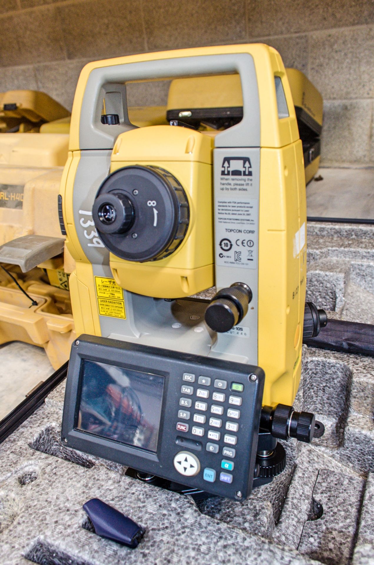 Topcon OS-105 total station c/w carry case - Image 2 of 3