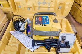 Topcon RL-H4C rotating laser level c/w charger, Topcon LS-80A receiver & carry case