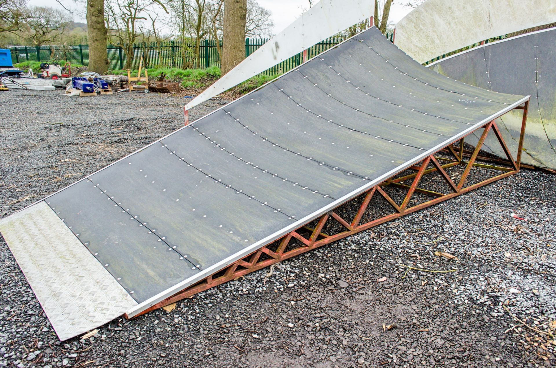 BMX/Skateboard ramp Comprising of: 3 sections Overall size approximately 20 ft deep x 16 ft wide - Image 3 of 6