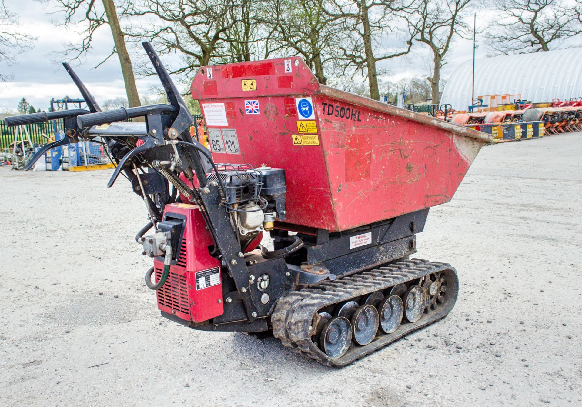 Taskman TD 500 HL petrol driven walk behind rubber tracked dumper  A693109 - Image 3 of 14