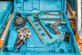 Makita GN900 cordless nail gun for spares c/w charger, 2 - batteries & carry case