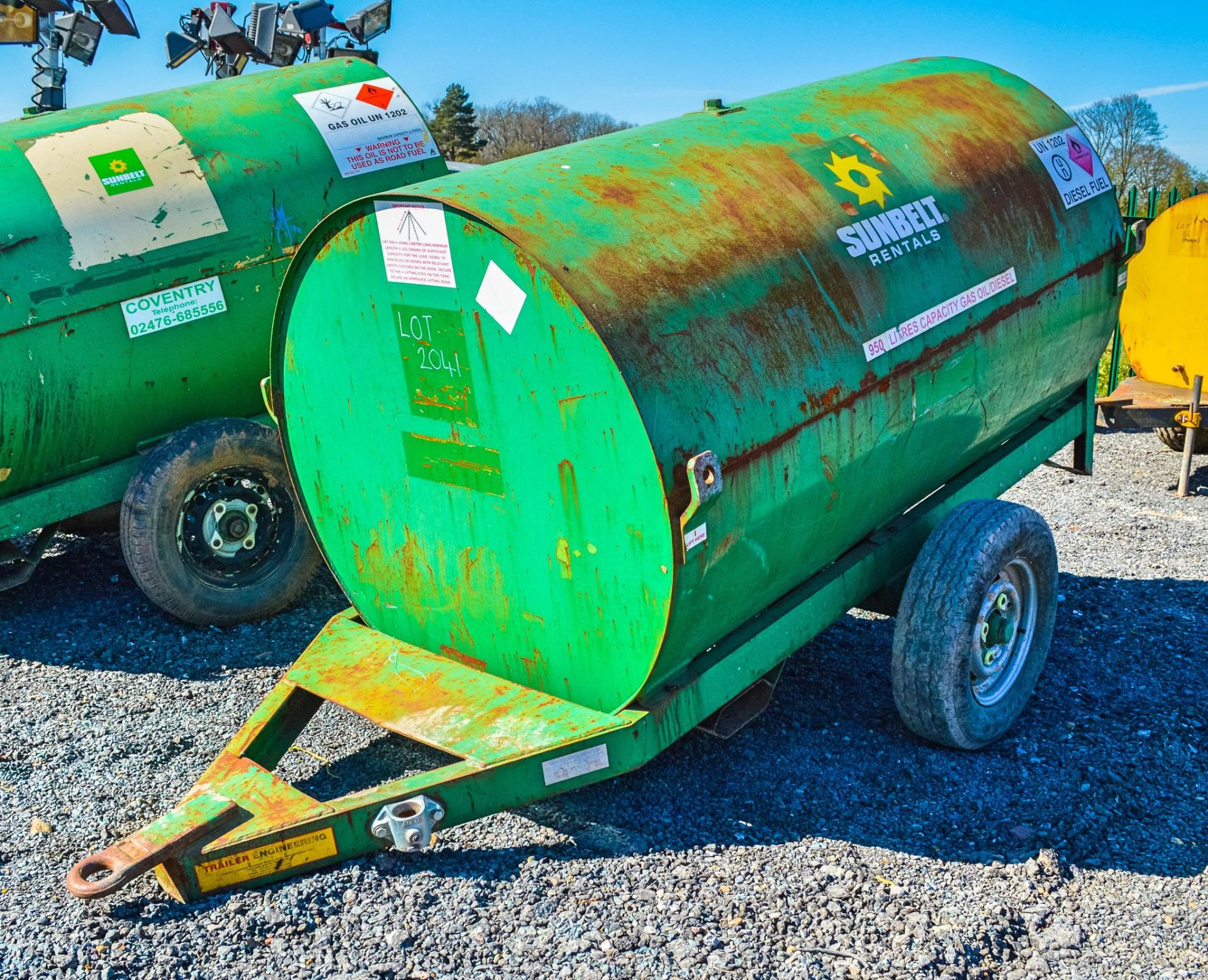 Trailer Engineering 250 gallon site tow bunded fuel bowser  *no hand pump* AP