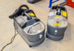 2 - Karcher 240v carpet cleaners ** Parts missing **