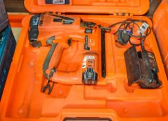 Paslode IM65 F16 cordless nail gun c/w charger, battery & carry case 04241071